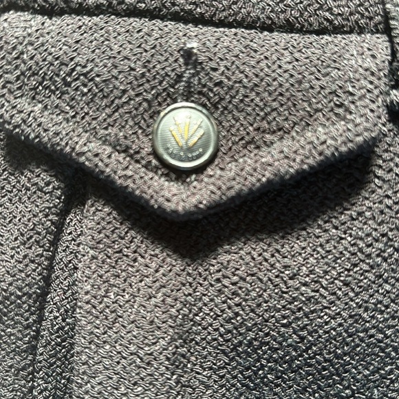 Rag & Bone Milo Side Stripe Zip Track Pants black/cream color Sz 2 - Picture 4 of 11